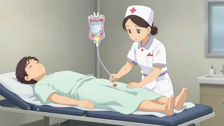 Visual representation of "enema" - A medical process where liquid is put into your rectum to help you poop