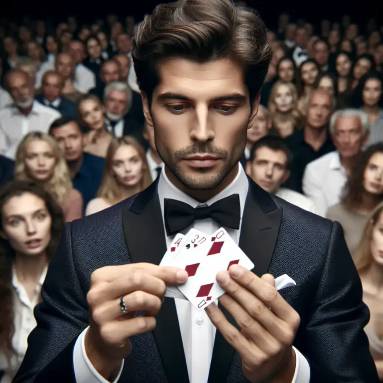 Visual representation of "deception" - In magic, a sleight of hand or trick to give an illusion
