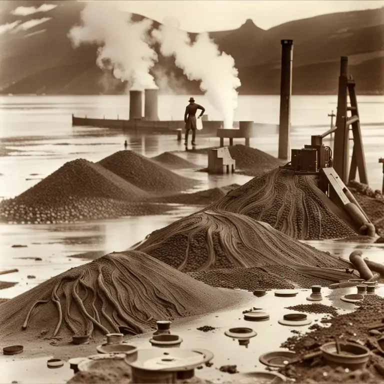 Visual representation of "kelp" - Burnt ashes of kelp used in manufacturing glass, soap, iodine etc.