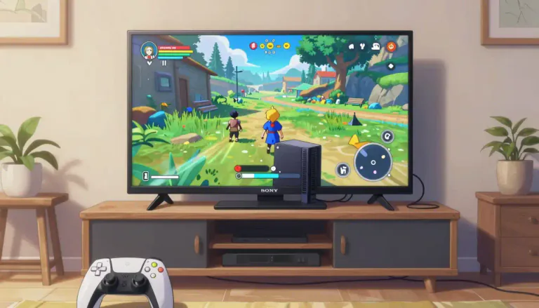 Visual representation of "playstation" - A PlayStation is a brand of gaming console developed by Sony, which allows users to play video games on a television.