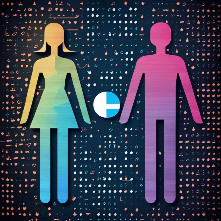 Visual representation of "binary" - Something that can be split into two groups or categories.
