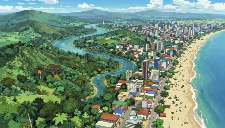 Visual representation of "brazil" - The fifth largest country in the world by both area and population, located in South America.