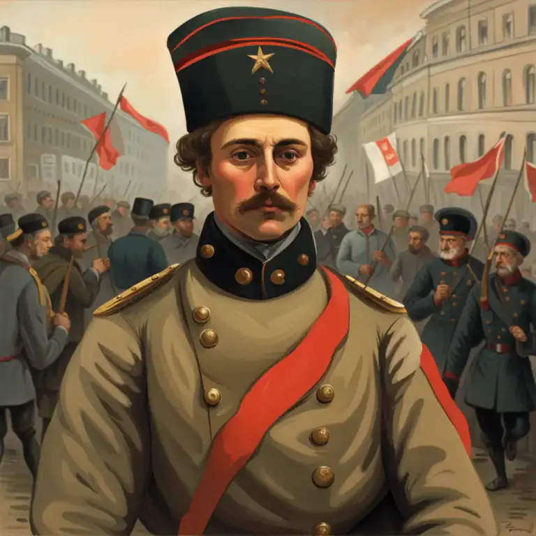 Visual representation of "nihilist" - A member of a Russian 19th-century revolutionary group that rejected established authority.