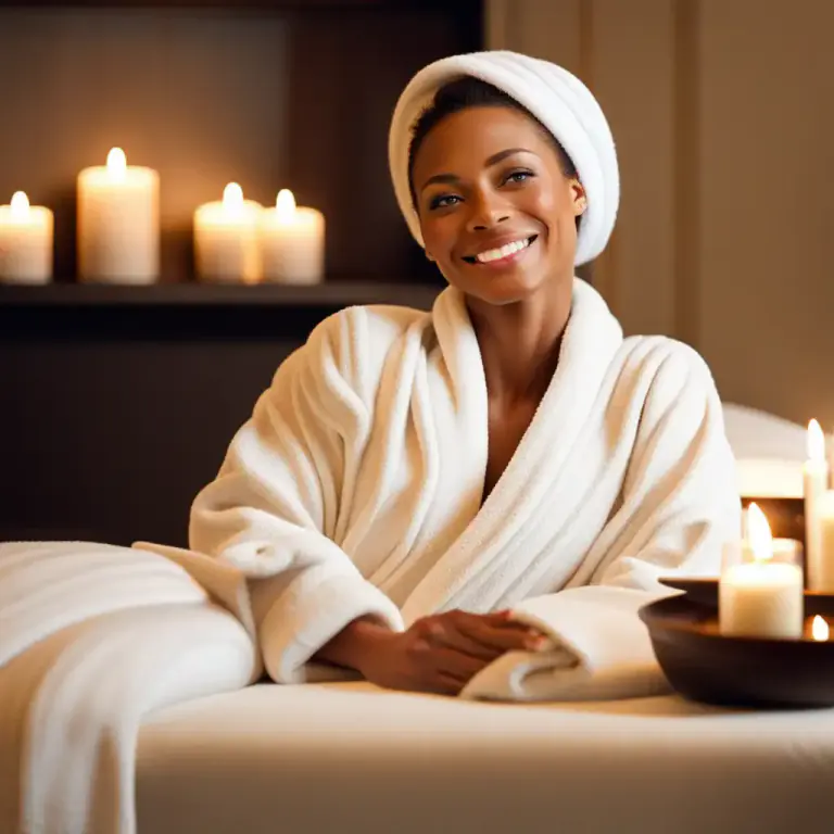 Visual representation of "pamper" - To take care of oneself in a luxurious way, indulging in relaxation or beautifying routines