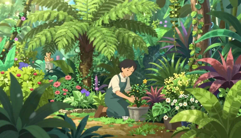 Visual representation of "botanical" - Relating to plants or plant life