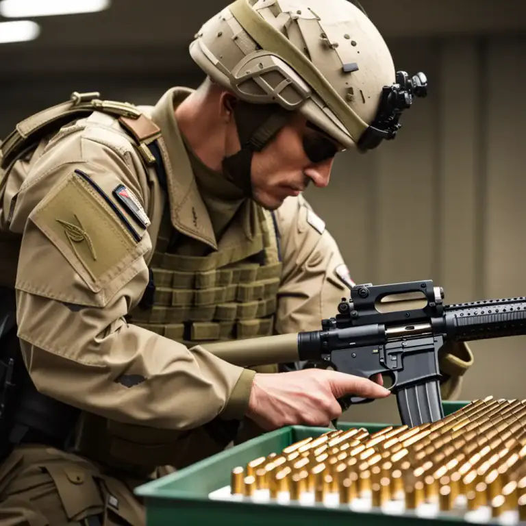 Visual representation of "clip" - A container or holder for bullets to be loaded into the magazine of a firearm.