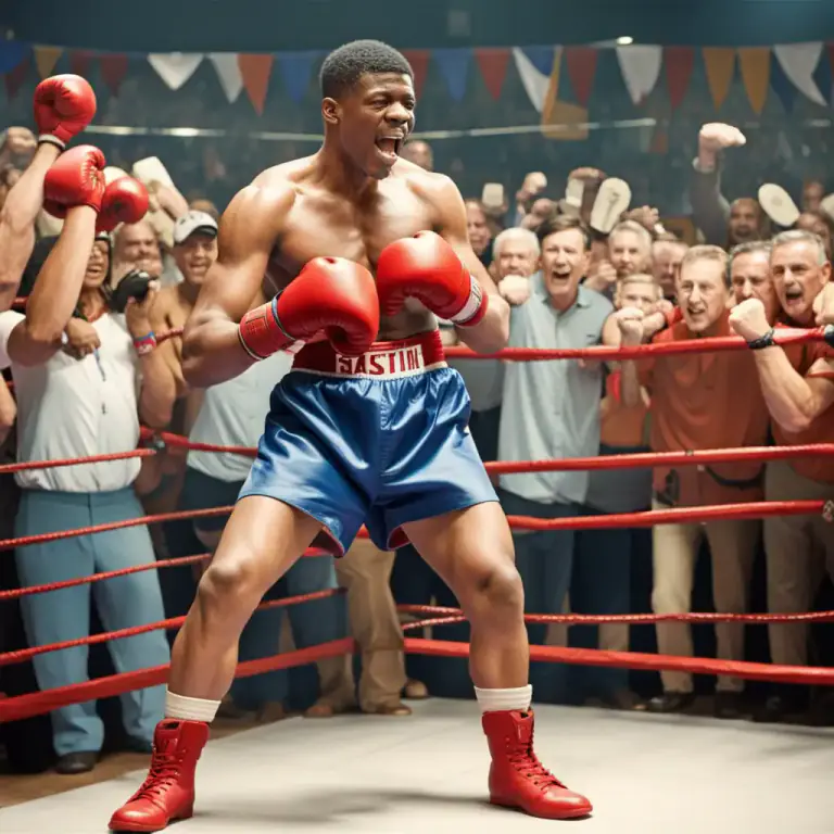 Visual representation of "glove" - A protective covering worn over the hands in boxing.