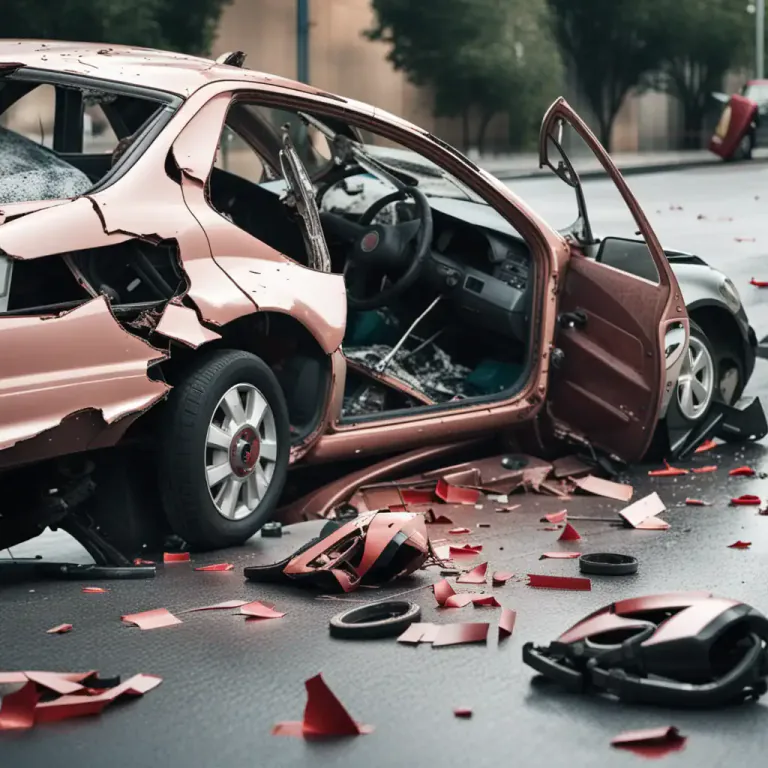 Visual representation of "write off" - to damage something, especially a vehicle, so badly that it cannot be used or repaired