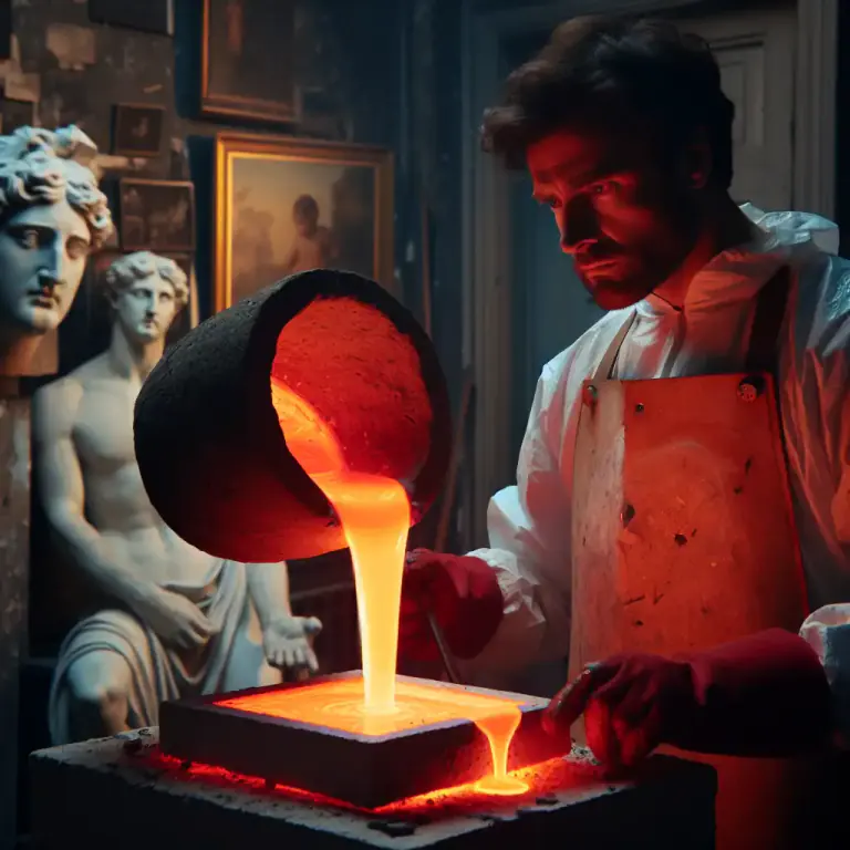 Visual representation of "caste" - A form or mould into which liquid is poured to make a certain shape when it hardens