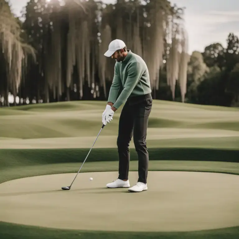 Visual representation of "iron" - In golf, a type of club with a metal head used to hit a ball