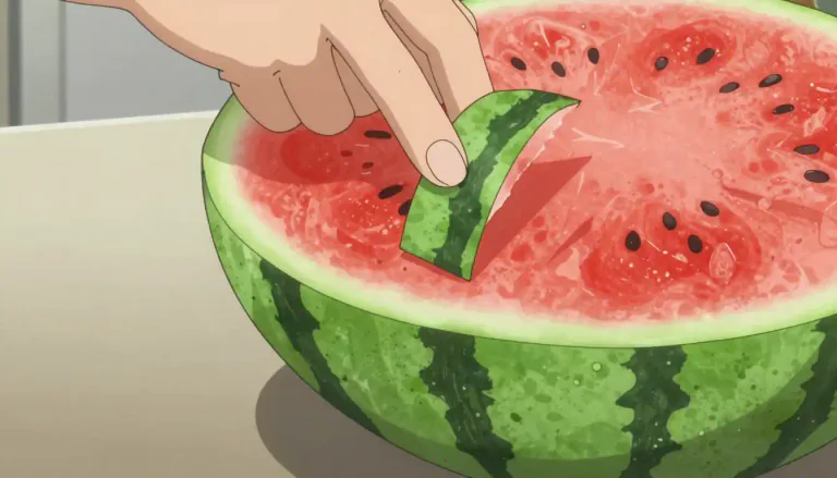 Visual representation of "rind" - The thick and firm outer layer of some fruits, cheeses, or meats