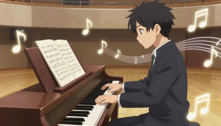Visual representation of "toccata" - A fast piece of music for a keyboard instrument, usually done by one player