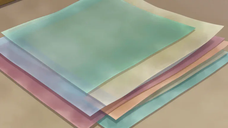Visual representation of "layer" - A sheet, quantity, or thickness of material, typically one of several, covering a surface or body