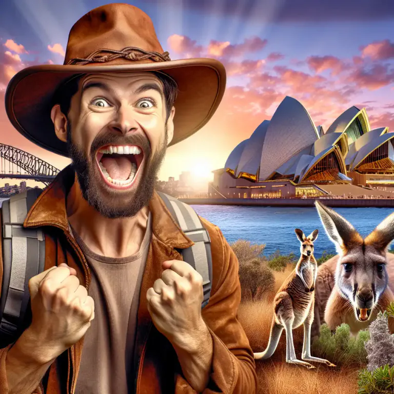 Visual representation of "cooee" - Used to express approval or excitement, especially in Australia and New Zealand