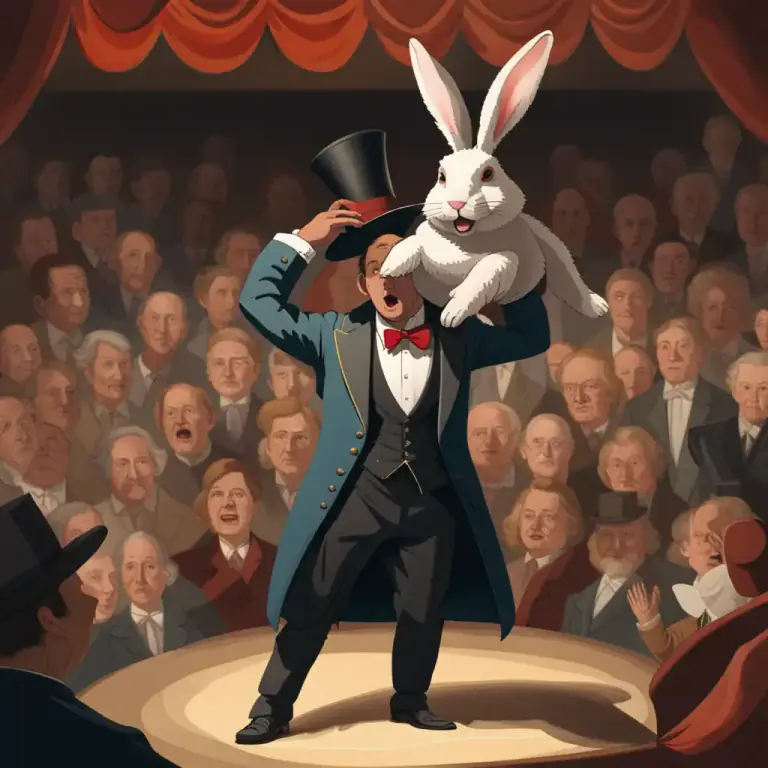 Visual representation of "illusion" - A type of performance by a magician that seems to defy natural laws