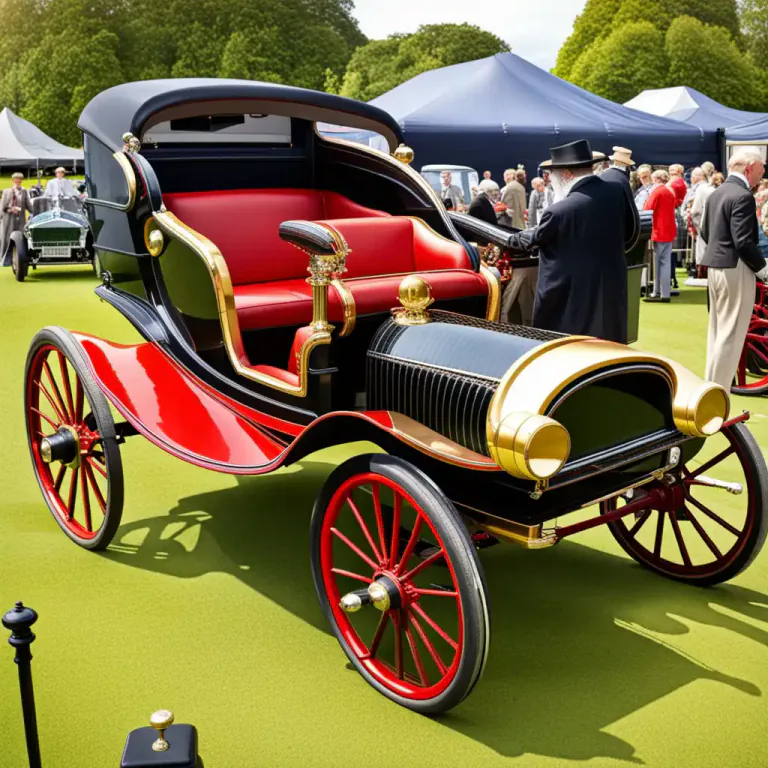 Visual representation of "brougham" - A type of car, which is a closed, four-wheeled, horse-drawn carriage designed in 1838 by Lord Brougham.