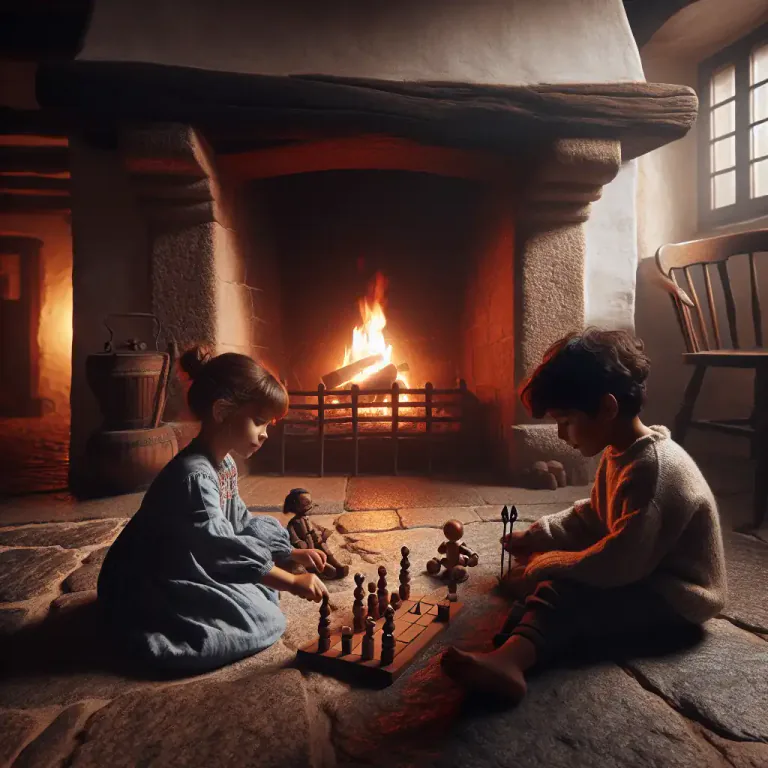 Visual representation of "hearth" - The area around a fireplace