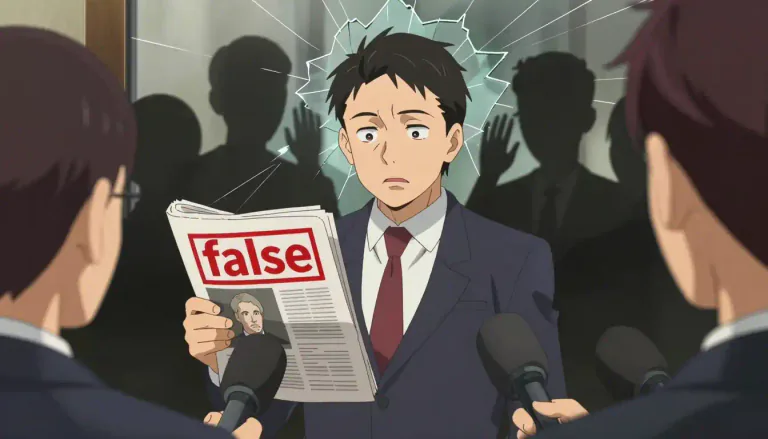 Visual representation of "libel" - A published false statement that is damaging to a person's reputation.