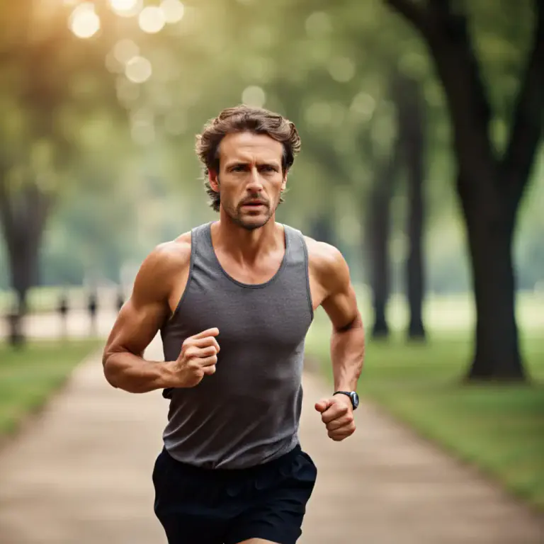 Visual representation of "break sweat" - To start sweating because of physical exertion or stress.