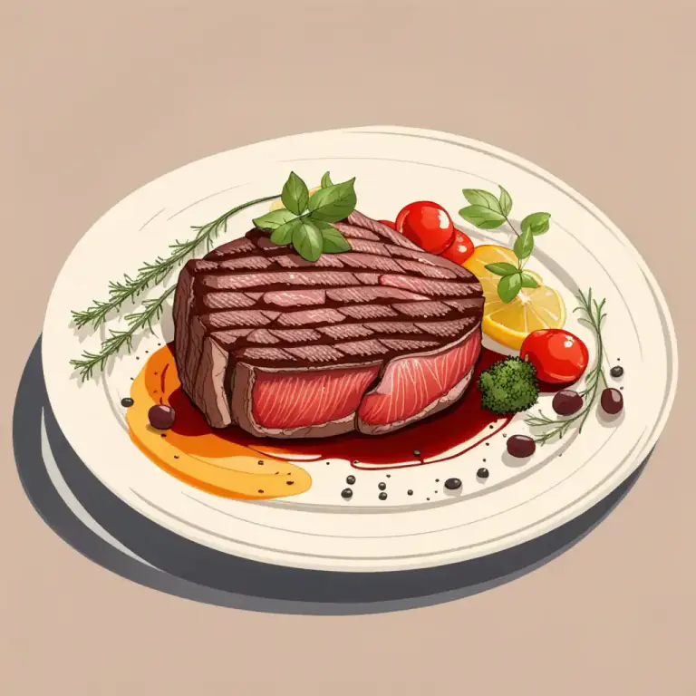 Visual representation of "course" - One part of a meal