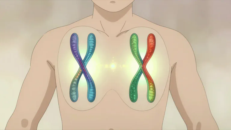 Visual representation of "diploid" - Having two sets of chromosomes. Most animals and many plants are diploid.