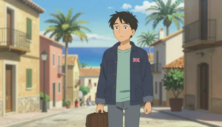 Visual representation of "expatriate" - A person who lives outside their native country