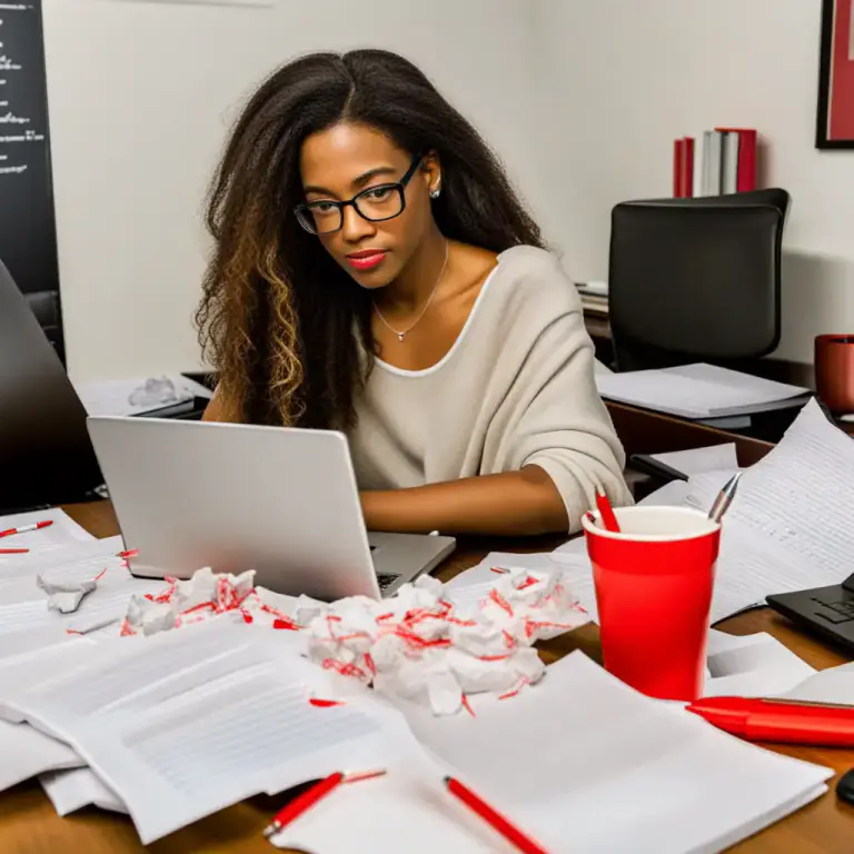 Visual representation of "work over" - To exert effort in order to finish or perfect something