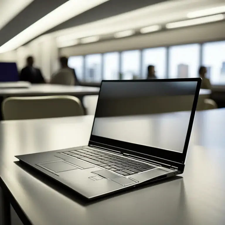 Visual representation of "notebook" - A small-size compact computer also known as a laptop