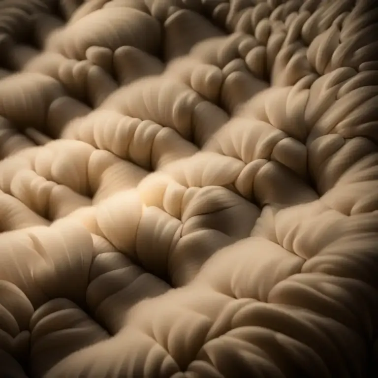 Visual representation of "nap" - The raised or hairy surface of cloth