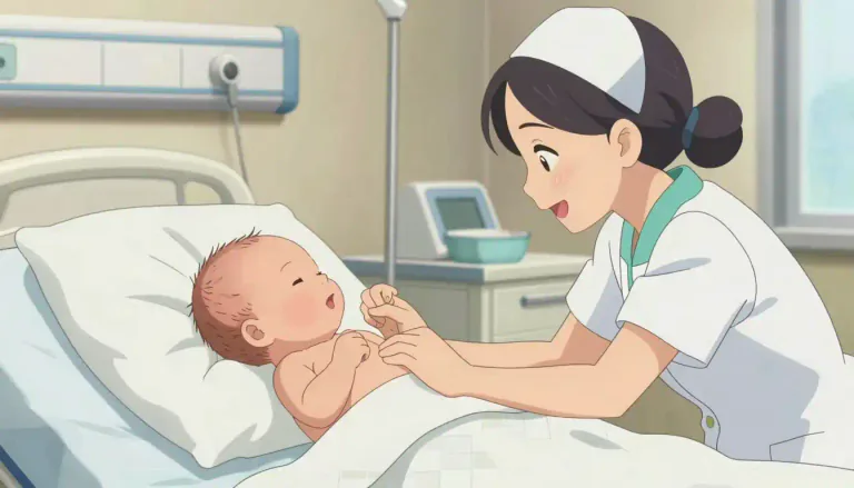 Visual representation of "birth" - The start of life, when a baby comes out of its mother's body.