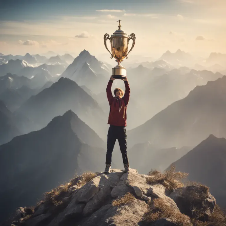 Visual representation of "go far" - to achieve a lot of success