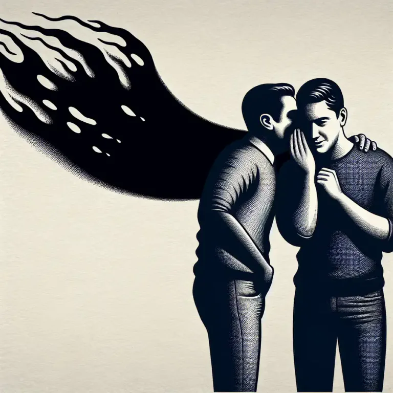 Visual representation of "defamation" - False statements made about someone or something to cause harm.