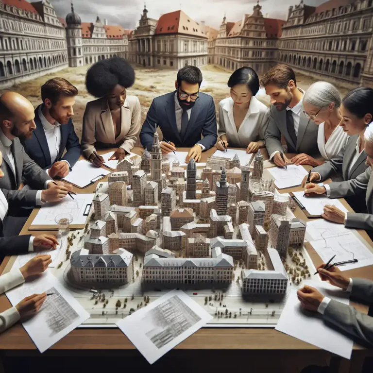 Visual representation of "corporation" - A group of people elected to govern a city, town, or borough.