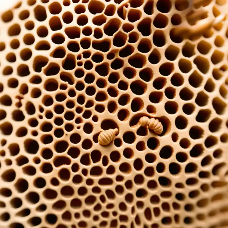 Visual representation of "honeycomb" - To fill something with many small holes or spaces