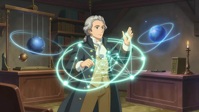Visual representation of "hamiltonian" - Referring to something related to or derived from the mathematical theories developed by William Rowan Hamilton.