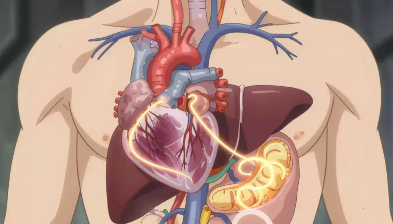 Visual representation of "cardiometabolic" - Relating to both heart health and metabolic processes in the body, particularly the interplay between cardiovascular disease and metabolic disorders.