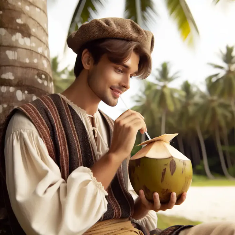 Visual representation of "tuba" - A drink made from the sap of coconut palm
