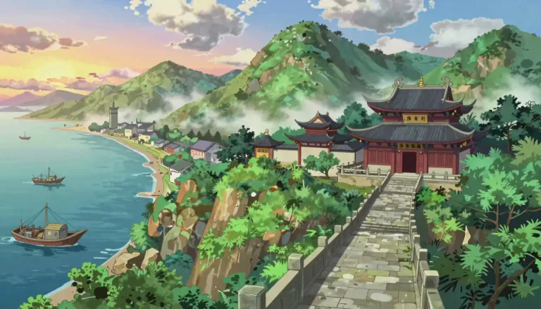 Visual representation of "fujian" - A province on the southeastern coast of China, famous for its mountainous landscape and historical sites.