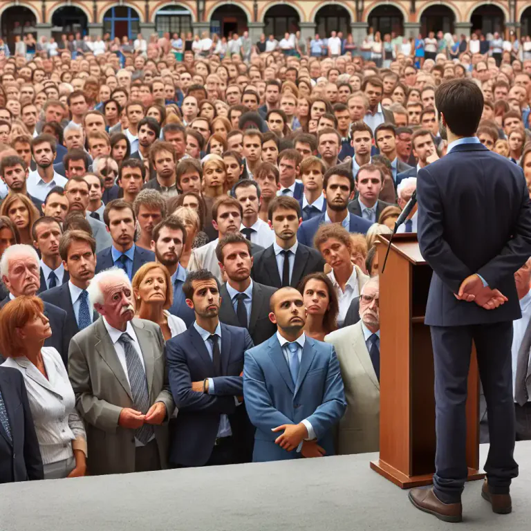 Visual representation of "unwashed" - Used to describe a group of ordinary people