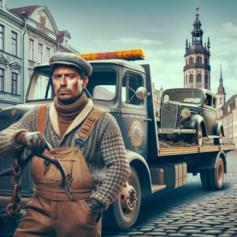 Visual representation of "wrecker" - A vehicle for towing away vehicles that have broken down
