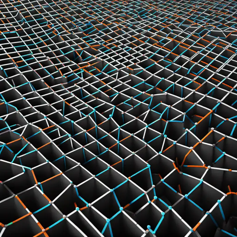 Visual representation of "lattice" - In computing, a partially ordered set in which any two elements have a unique supremum and an infimum