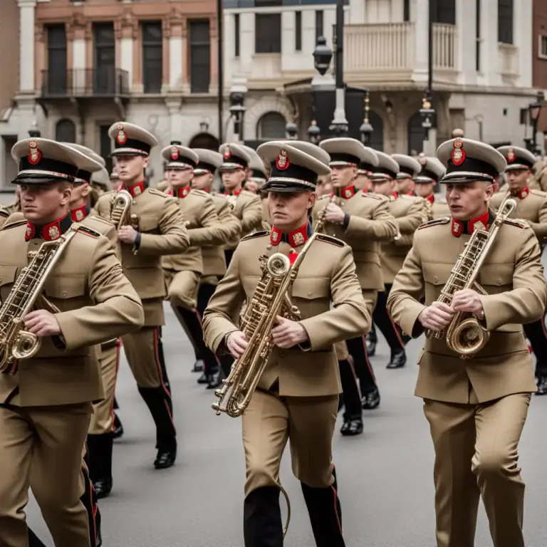 Visual representation of "tattoo" - A military performance of music or display