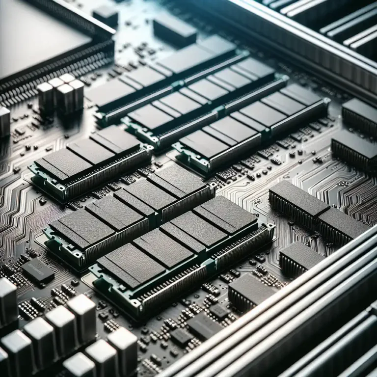 Visual representation of "memory" - A part of a computer where information is stored