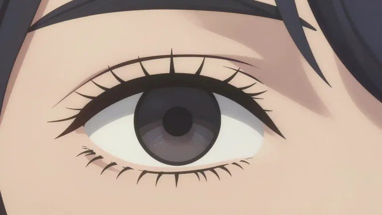 Visual representation of "eyelash" - The line of small hairs that grow at the edge of the eye.