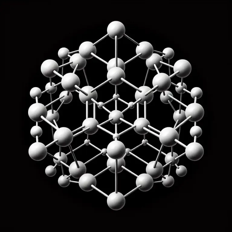 Visual representation of "octahedron" - In chemistry, it refers to a molecule where a central atom is connected to eight other atoms.