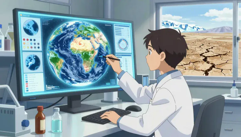 Visual representation of "climatologist" - A scientist who studies climate and its effects