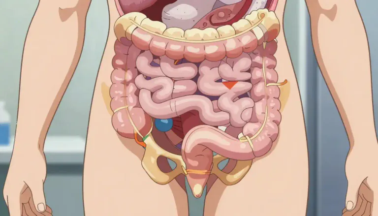Visual representation of "anal" - Relating to, situated near, or involving the anus (the opening at the end of the digestive system where solid waste leaves the body).