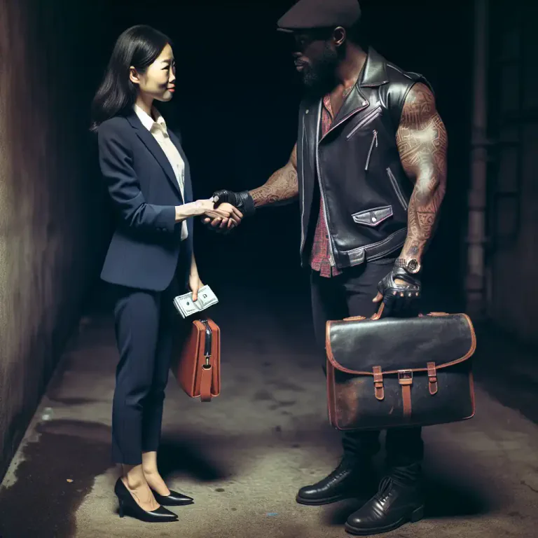 Visual representation of "consort" - To associate or keep company with someone, particularly in a harmful way.