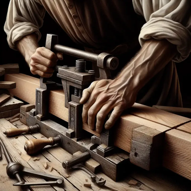 Visual representation of "vice" - A tool with two jaws for holding materials firmly in place