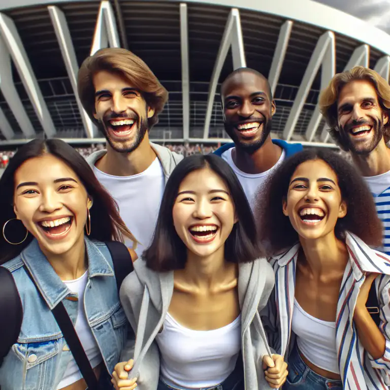 Visual representation of "concourse" - A group of people moving or coming together in one location.
